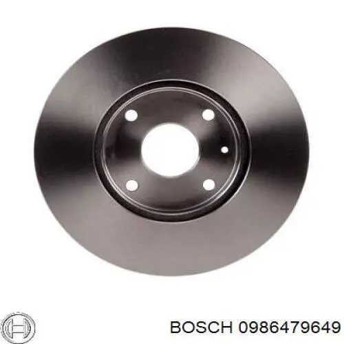 Freno de disco delantero 0986479649 Bosch