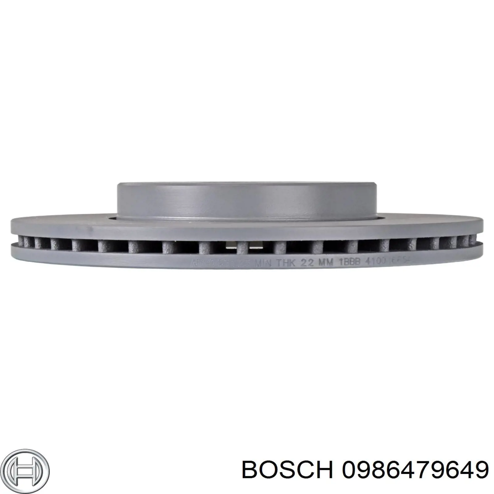 Диск гальмівний передній 0986479649 Bosch