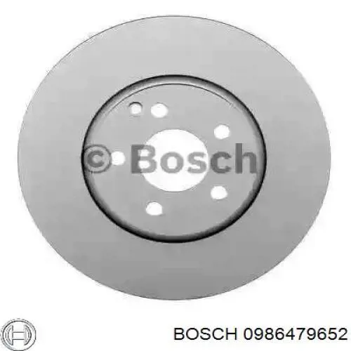 0 986 479 652 Bosch диск тормозной передний
