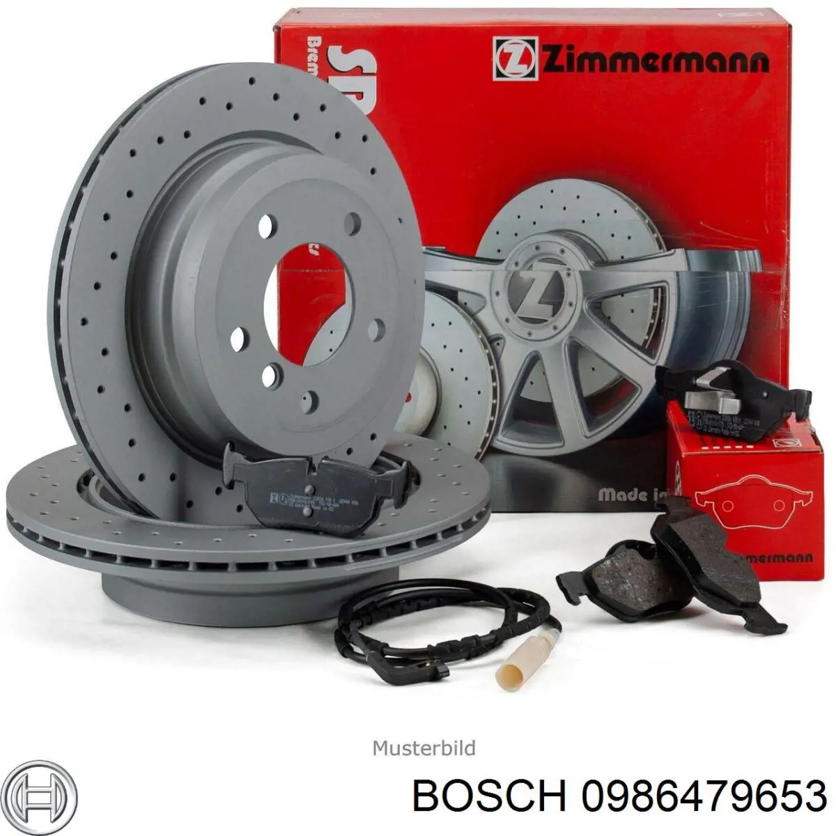 Тормозные диски 0986479653 Bosch