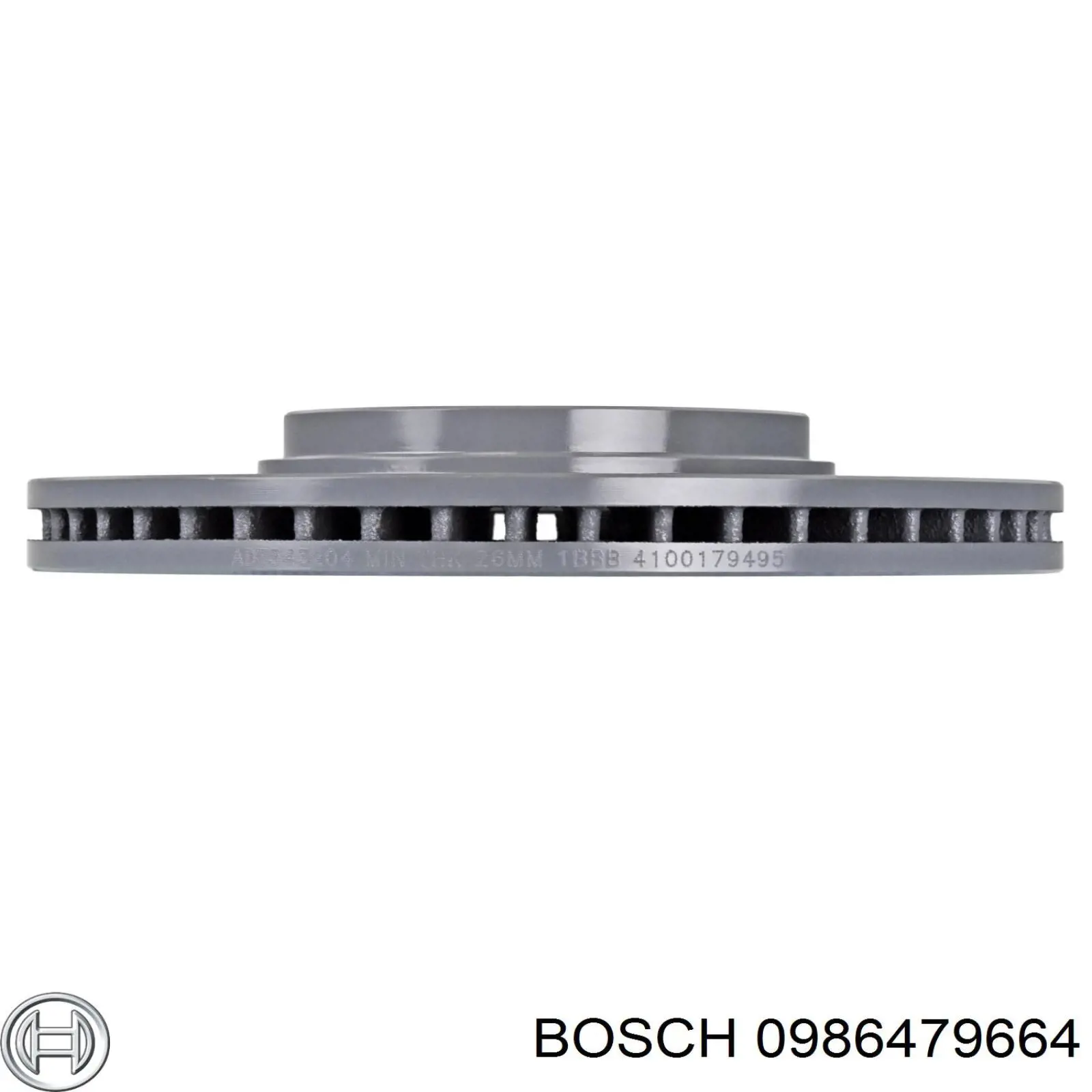 0986479664 Bosch Диск тормозной передний