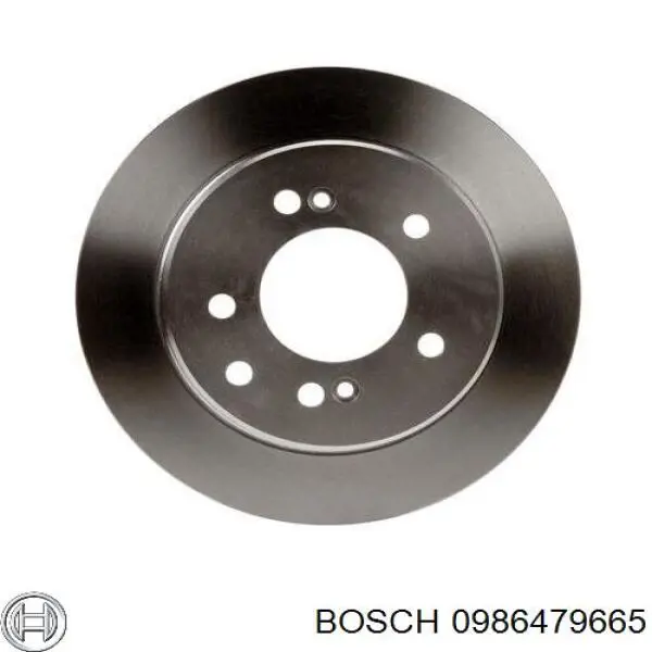 Disco de freno trasero 0986479665 Bosch