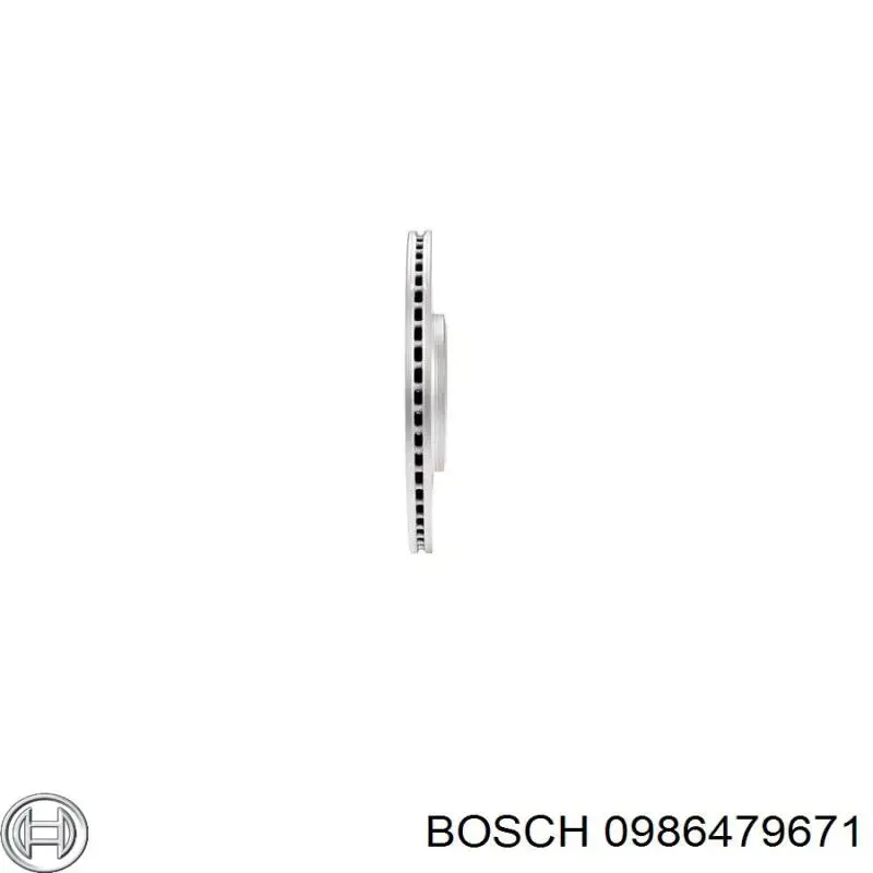 Задний дисковый тормоз Bosch 0986479671