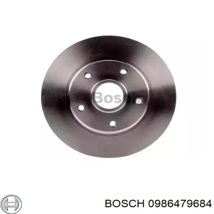 Диск тормозной задний BOSCH 0986479684