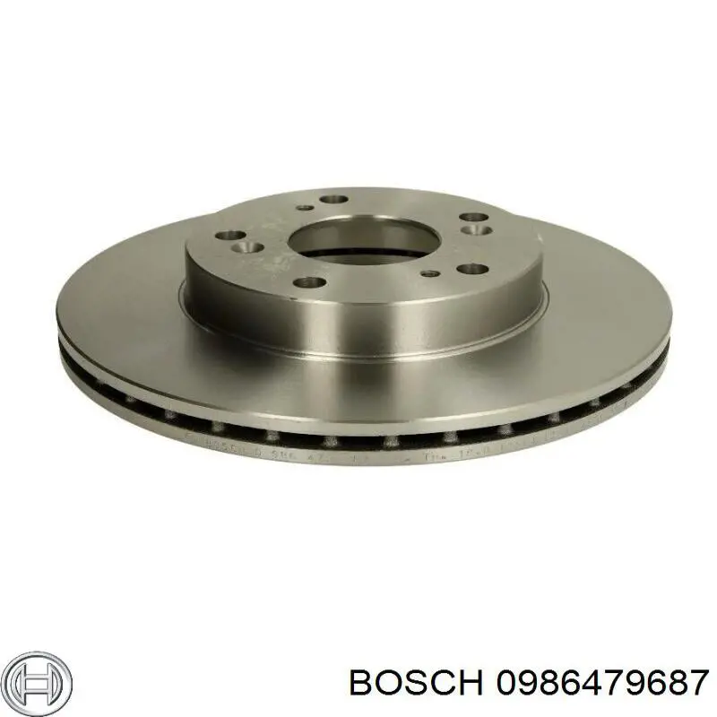 Передние тормозные диски 0986479687 Bosch