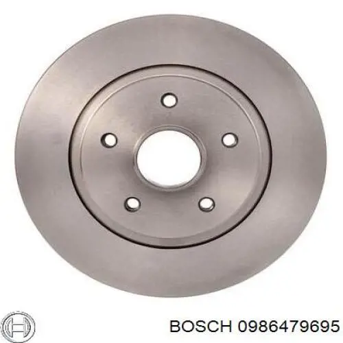 Диск гальмівний задній 0986479695 Bosch