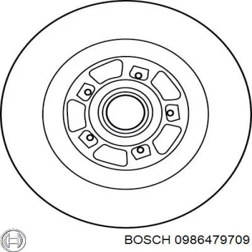 Купить 0986479709 Bosch Диск тормозной задний