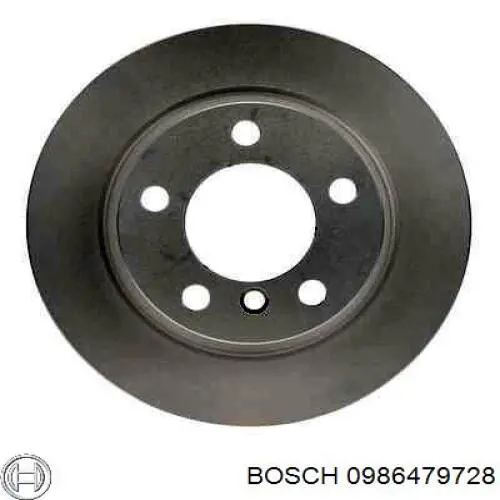 Тормозные диски 0986479728 Bosch