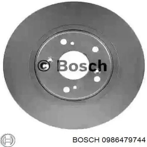 0986479744 Bosch диск тормозной передний