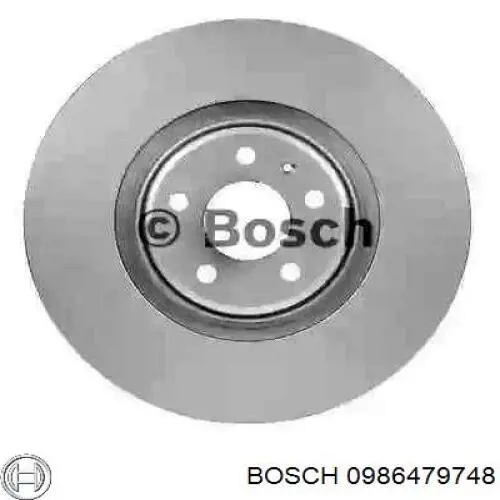 Передние тормозные диски 0986479748 Bosch