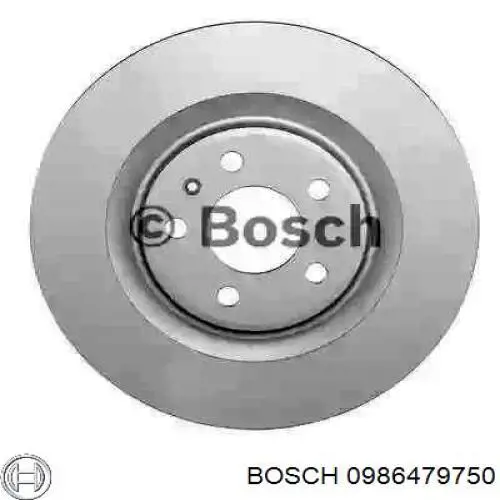0986479750 Bosch диск тормозной задний