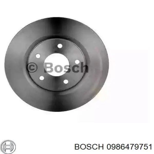 0986479751 Bosch диск тормозной передний