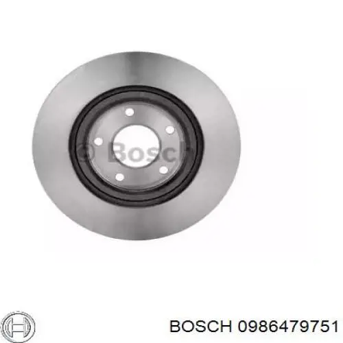 Диск гальмівний передній 0986479751 Bosch