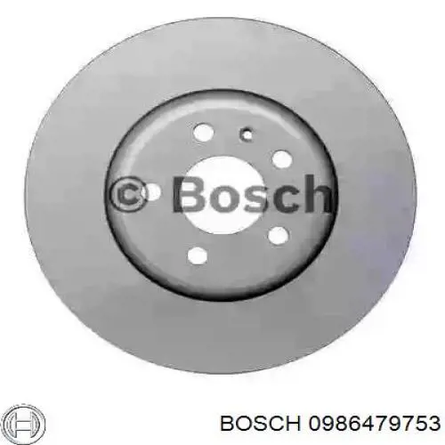 Диск тормозной передний Bosch 0986479753