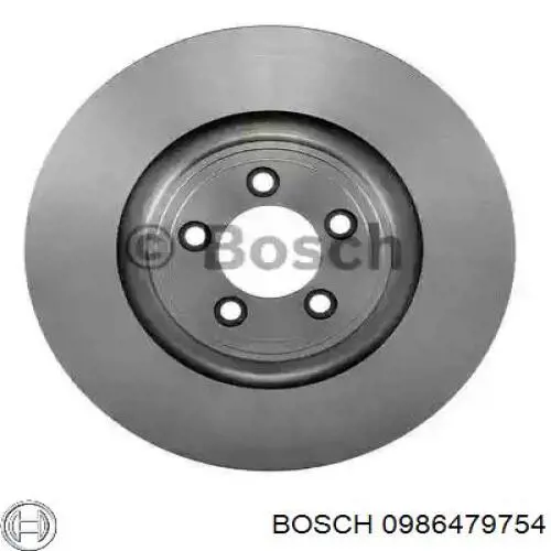 Передние тормозные диски 0986479754 Bosch