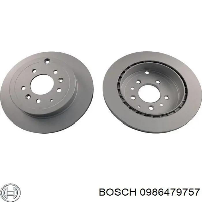 Купить 0986479757 Bosch Диск тормозной задний