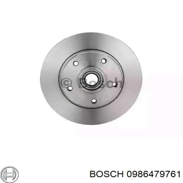 0986479761 Bosch диск тормозной задний
