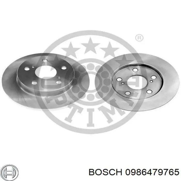 Купить 0986479765 Bosch Диск тормозной задний