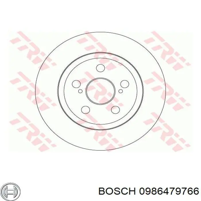 Купить 0986479766 Bosch Диск тормозной задний