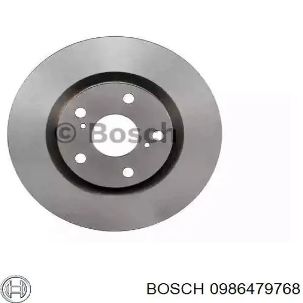 Диск гальмівний передній 0986479768 Bosch