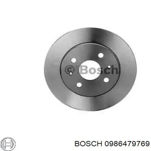 Freno de disco delantero 0986479769 Bosch