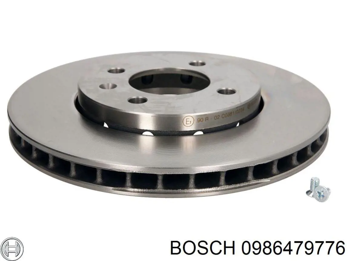 Передние тормозные диски 0986479776 Bosch