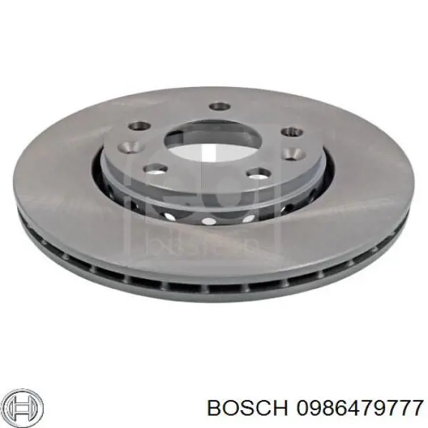 0986479777 Bosch диск тормозной передний