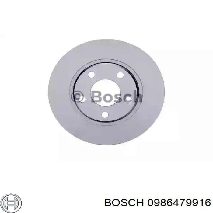 0986479916 Bosch диск тормозной передний