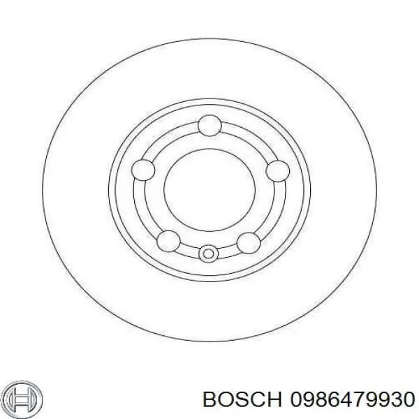 Тормоз дисковый передний Bosch 0986479930 цена, от 15.36 USD