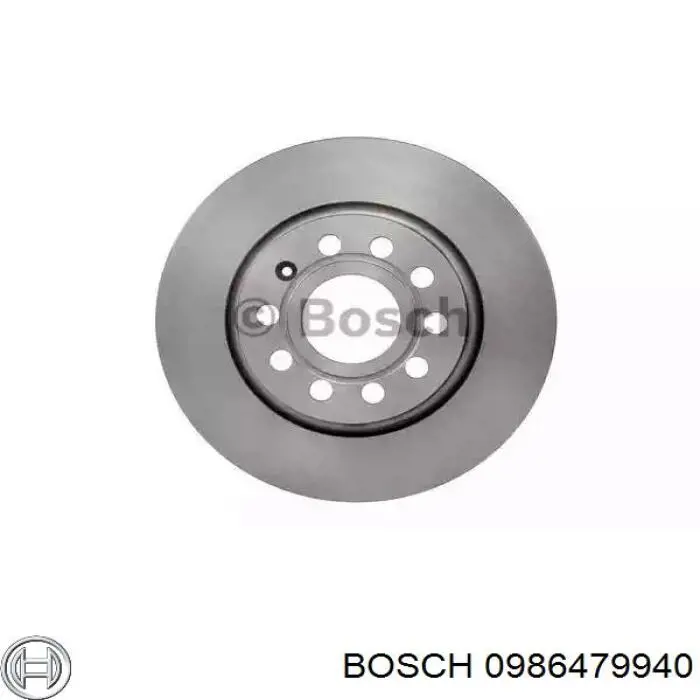 Диск гальмівний передній 0986479940 Bosch