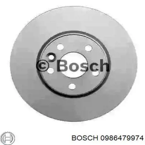 0986479974 Bosch диск тормозной передний