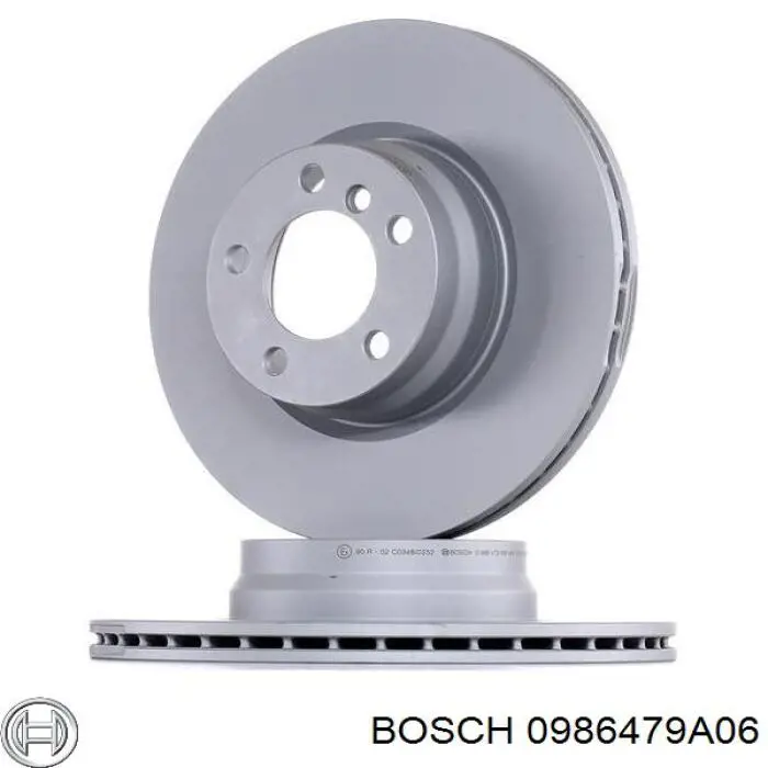 Freno de disco delantero 0986479A06 Bosch