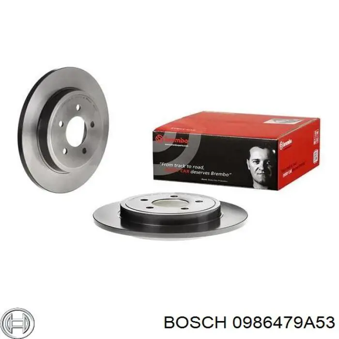 Купить 0986479A53 Bosch Диск тормозной задний