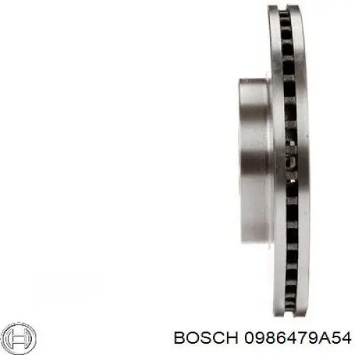 Freno de disco delantero 0986479A54 Bosch