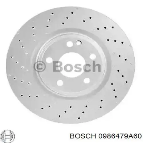 0986479A60 Bosch disco do freio dianteiro