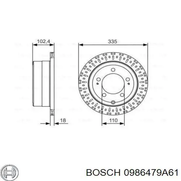 0986479A61 Bosch тормозные диски