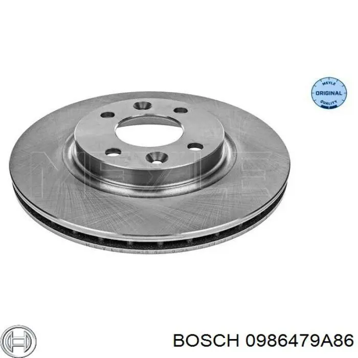 Freno de disco delantero 0986479A86 Bosch