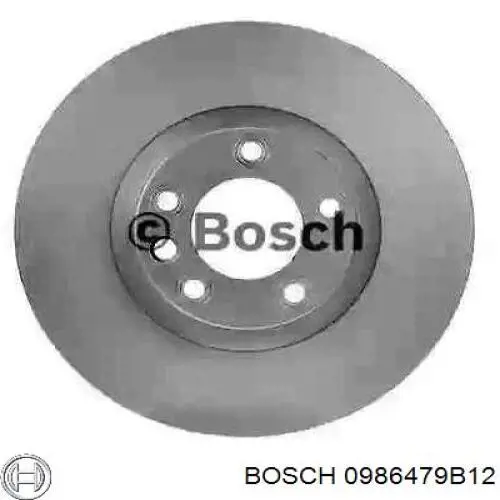 0986479B12 Bosch диск тормозной передний