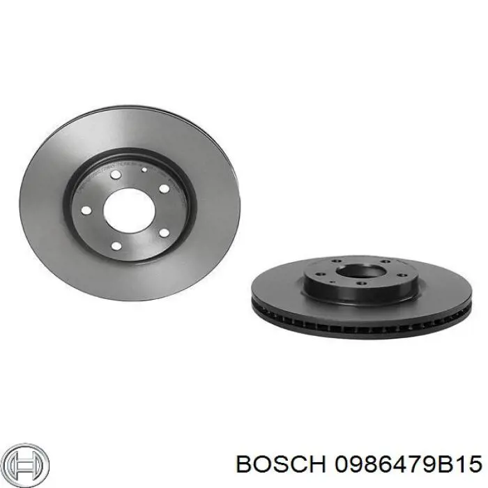 Диск гальмівний передній 0986479B15 Bosch