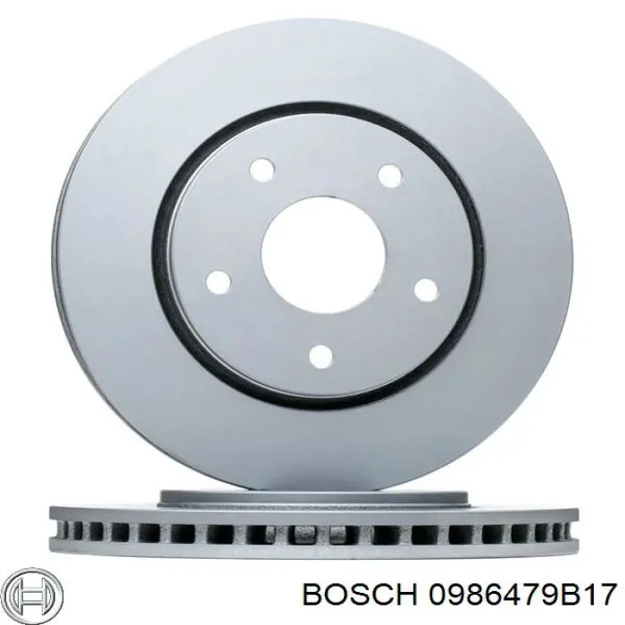 Freno de disco delantero 0986479B17 Bosch