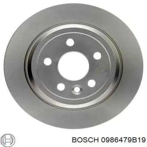 Тормозные диски 0986479B19 Bosch