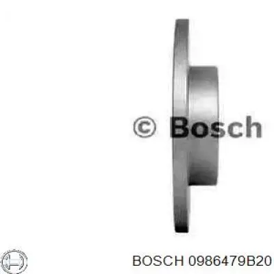 Диск гальмівний передній 0986479B20 Bosch