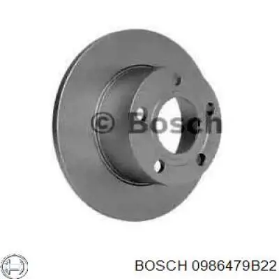 0986479B22 Bosch диск тормозной задний