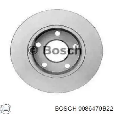 Тормозные диски 0986479B22 Bosch