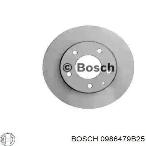 Freno de disco delantero 0986479B25 Bosch