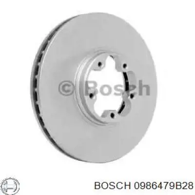 Передние тормозные диски 0986479B28 Bosch