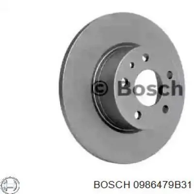 0 986 479 B31 Bosch диск тормозной задний