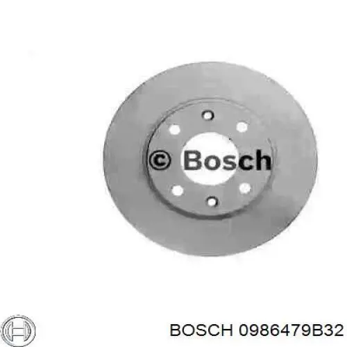 Диск гальмівний передній 0986479B32 Bosch