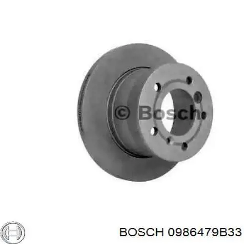 0986479B33 Bosch диск тормозной задний