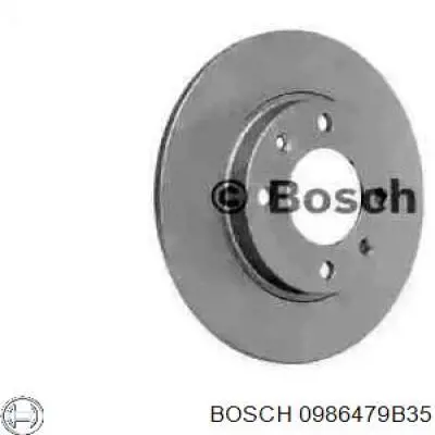 0 986 479 B35 Bosch диск тормозной задний